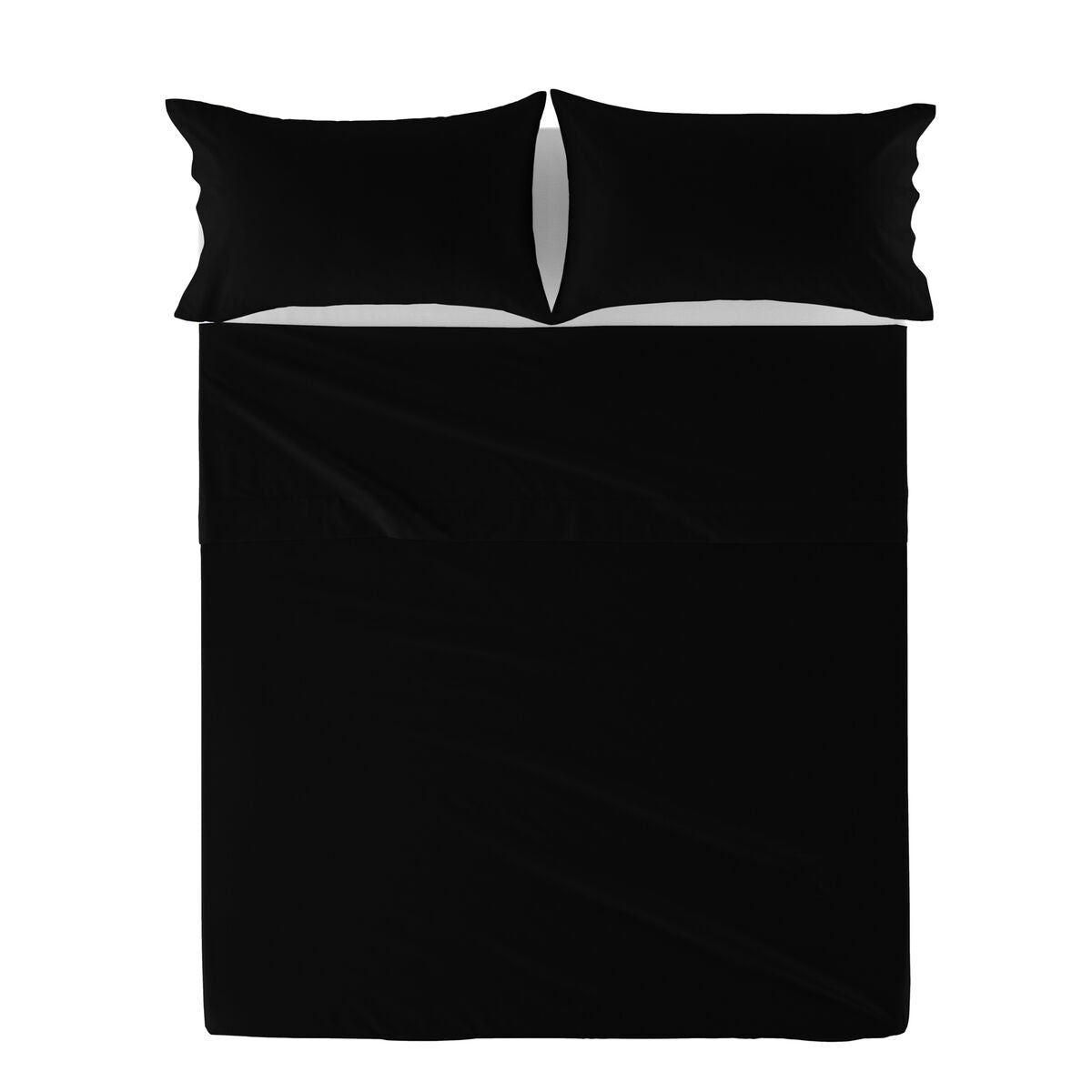 Top sheet HappyFriday Basic Black 240 x 270 cm HappyFriday