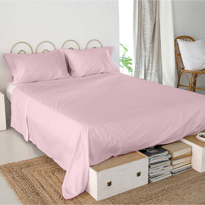 Top sheet HappyFriday Basic Light Pink 160 x 270 cm HappyFriday