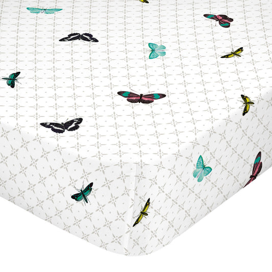 Fitted bottom sheet HappyFriday Birds of paradise Multicolour 140 x 200 x 32 cm HappyFriday