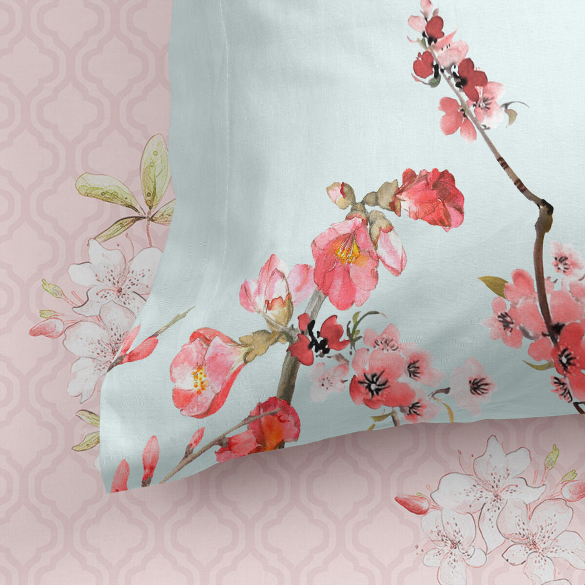 Fitted sheet HappyFriday Chinoiserie Multicolour 140 x 200 x 32 cm