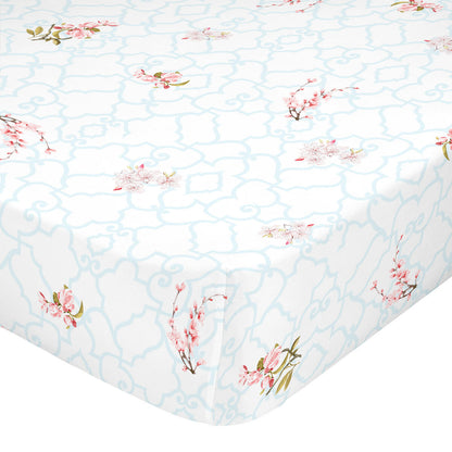 Fitted sheet HappyFriday Sakura Multicolour 90 x 200 x 32 cm HappyFriday