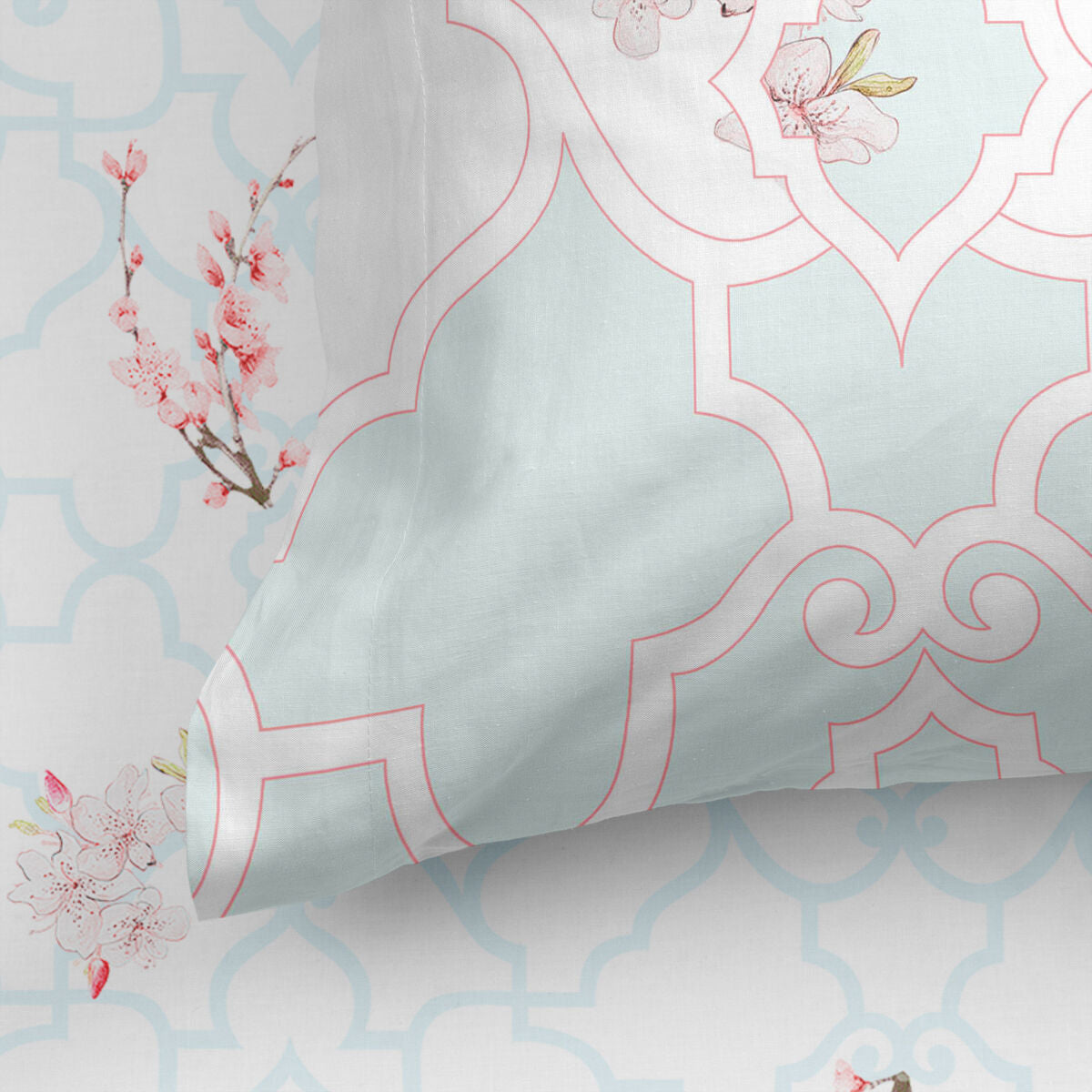 Fitted sheet HappyFriday Sakura Multicolour 90 x 200 x 32 cm HappyFriday