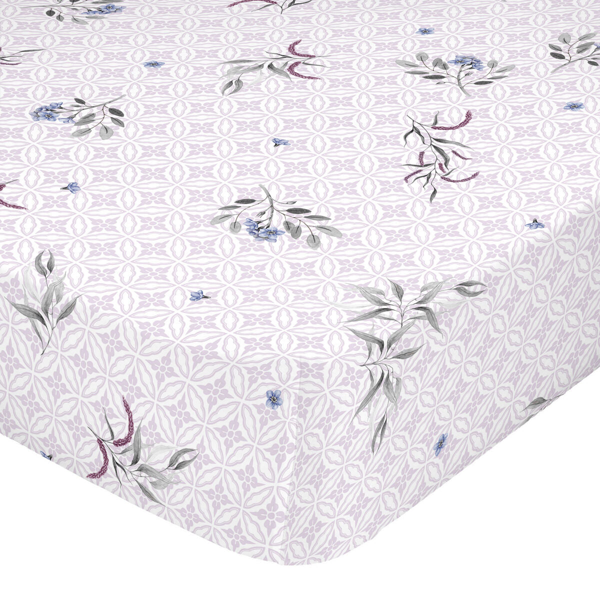 Fitted sheet HappyFriday Delicate bouquet Multicolour 160 x 200 x 32 cm HappyFriday