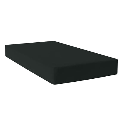 Fitted sheet HappyFriday BASIC Black 200 x 200 x 32 cm HappyFriday