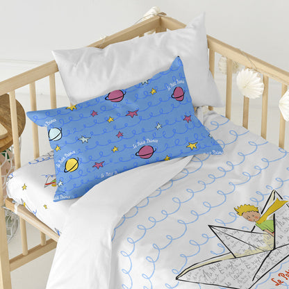 Duvet cover set HappyFriday Le Petit Prince Navire Multicolour Baby Crib 2 Pieces HappyFriday