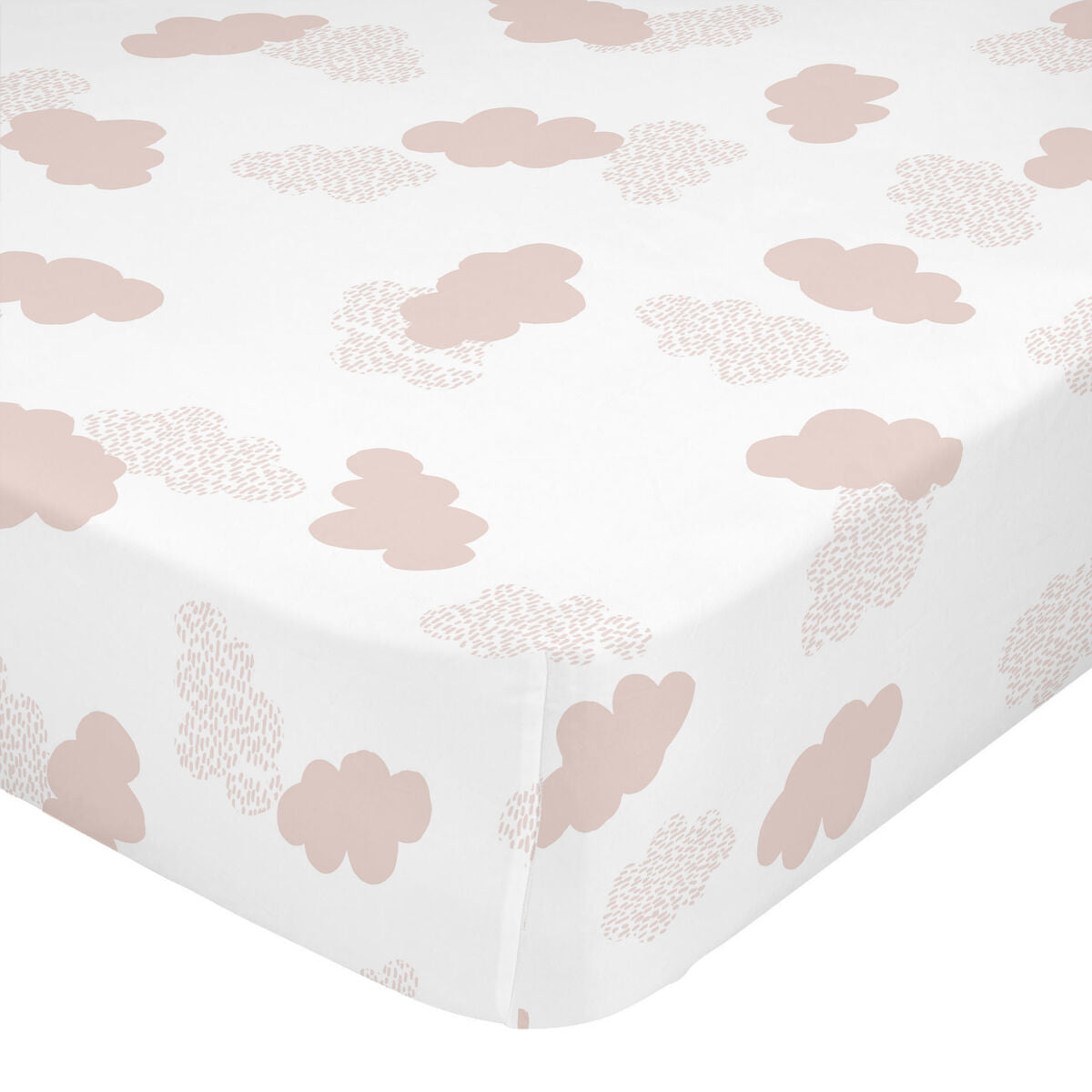 Fitted sheet HappyFriday BASIC KIDS Pink 105 x 200 x 32 cm HappyFriday