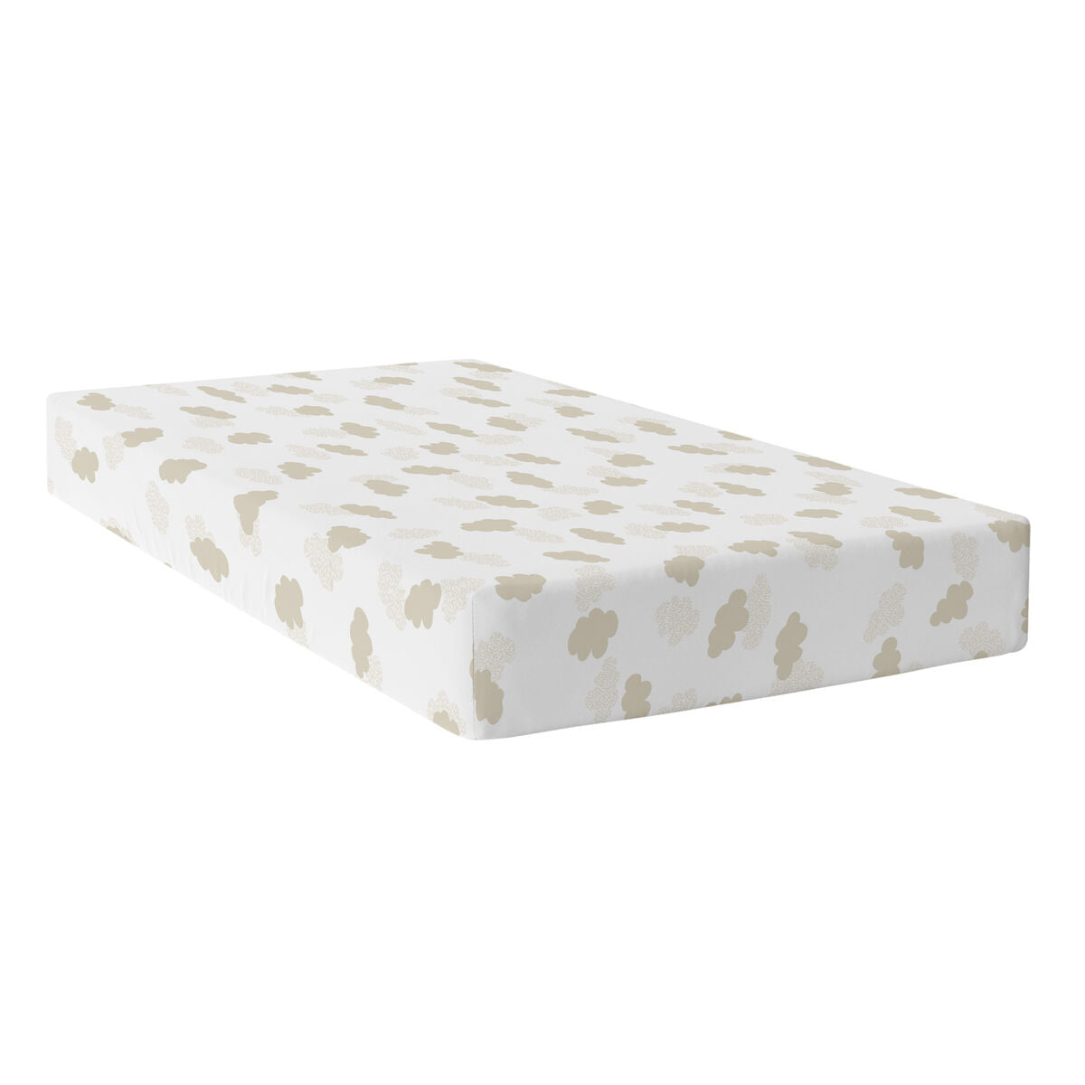 Fitted sheet HappyFriday BASIC KIDS Beige 105 x 200 x 32 cm HappyFriday