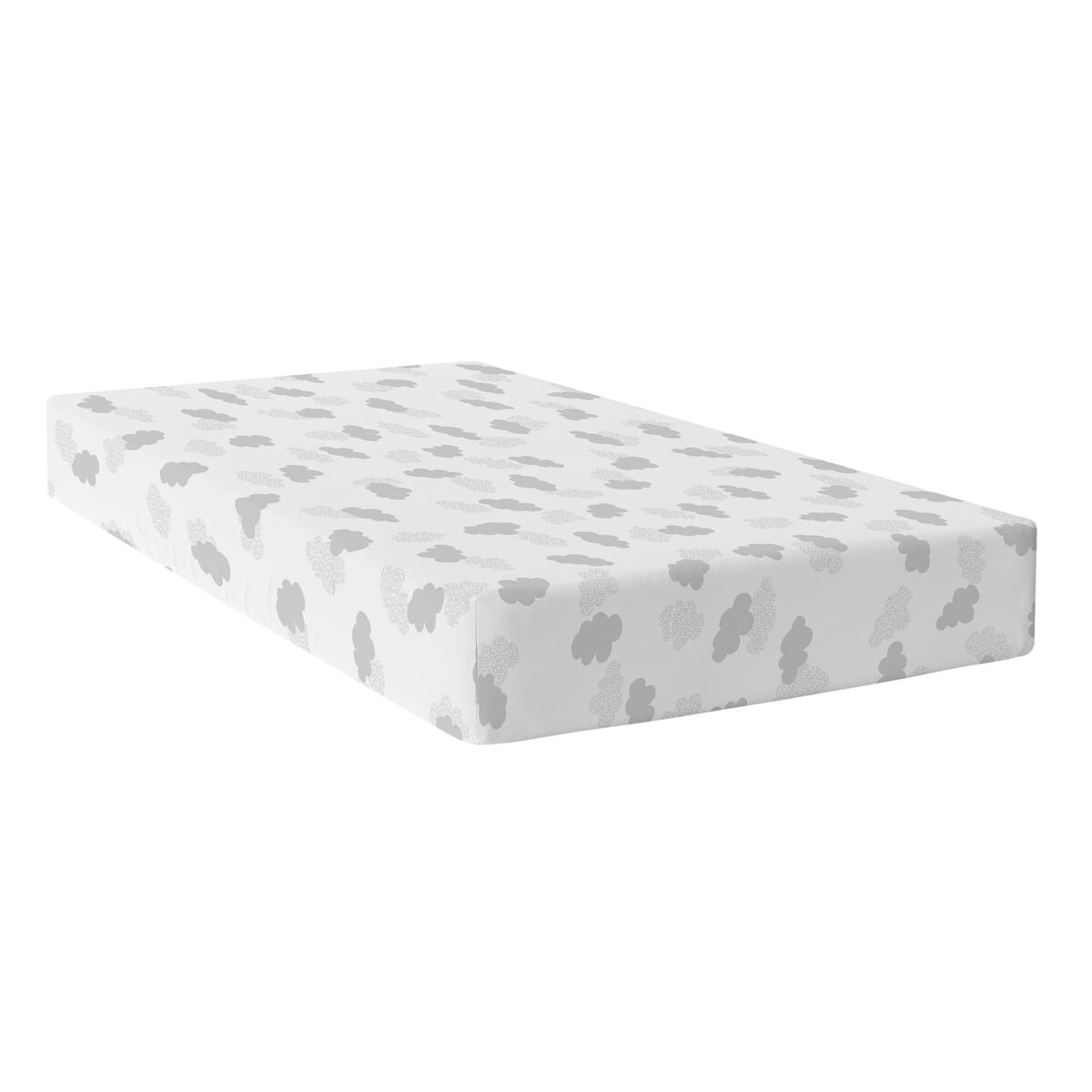 Fitted sheet HappyFriday BASIC KIDS Grey 105 x 200 x 32 cm HappyFriday