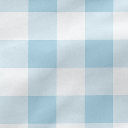 Fitted sheet HappyFriday BASIC KIDS Blue 60 x 120 x 14 cm Gingham HappyFriday