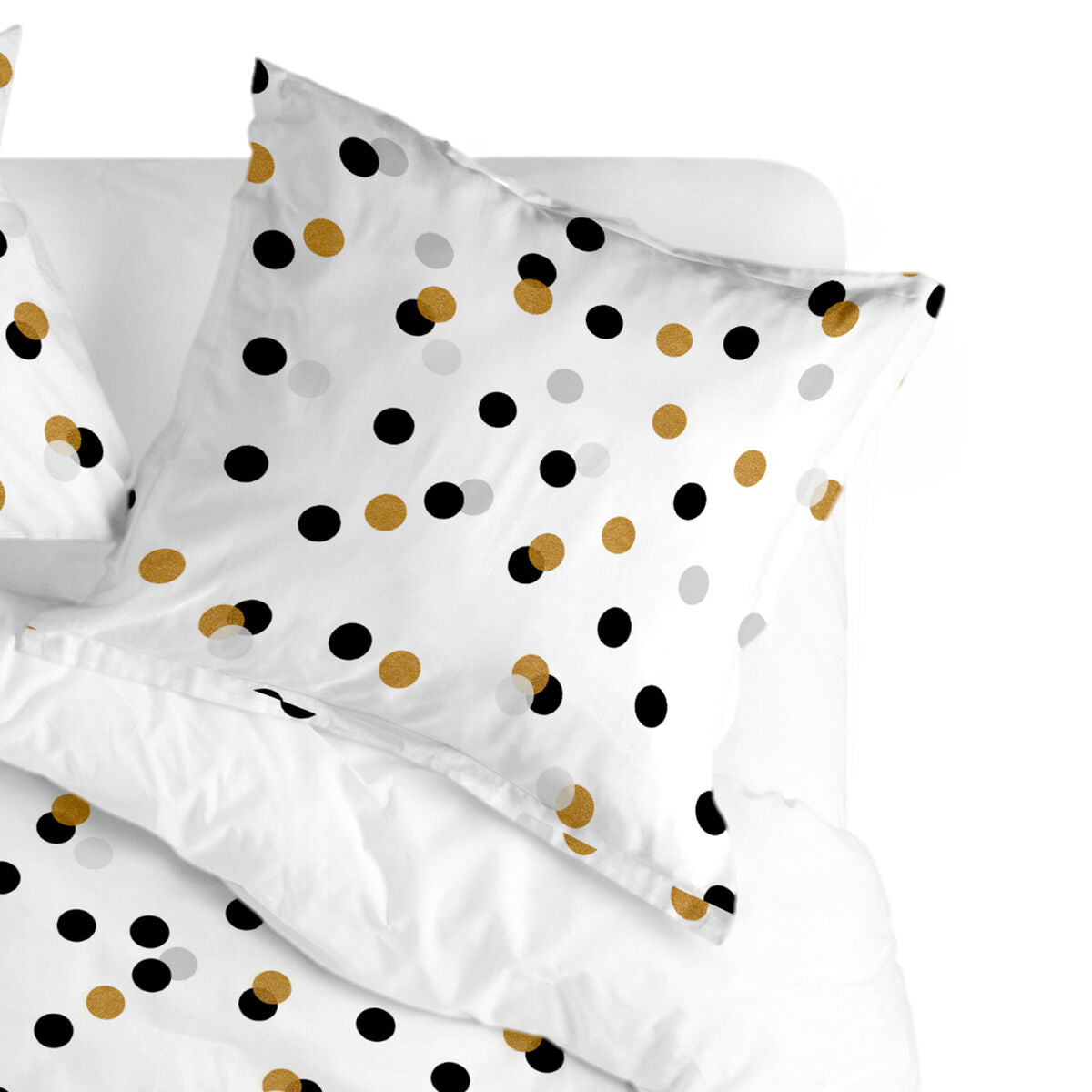 Cushion cover HappyFriday Blanc Golden Dots Multicolour 60 x 60 cm HappyFriday