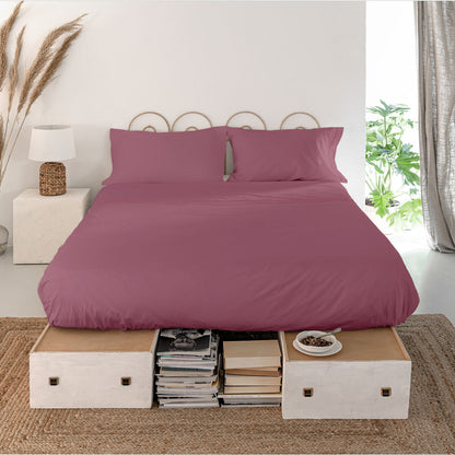 Top sheet HappyFriday Basic Magenta Single HappyFriday