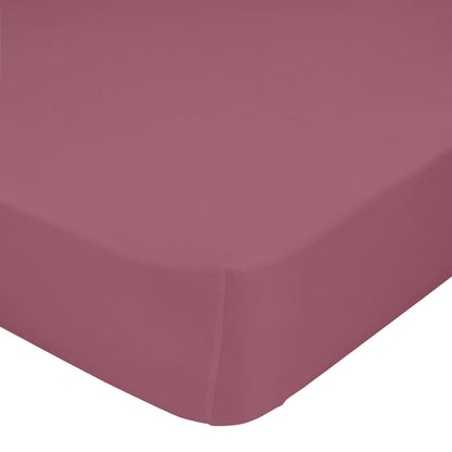 Fitted bottom sheet HappyFriday BASIC Magenta 140 x 200 x 32 cm HappyFriday