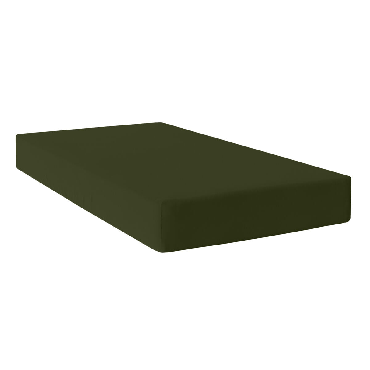 Fitted sheet HappyFriday BASIC Dark green 140 x 200 x 32 cm