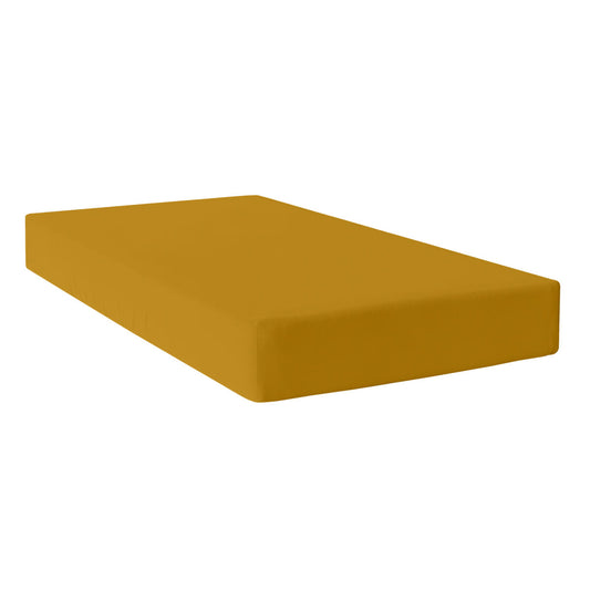 Fitted bottom sheet HappyFriday BASIC Mustard 140 x 200 x 32 cm HappyFriday