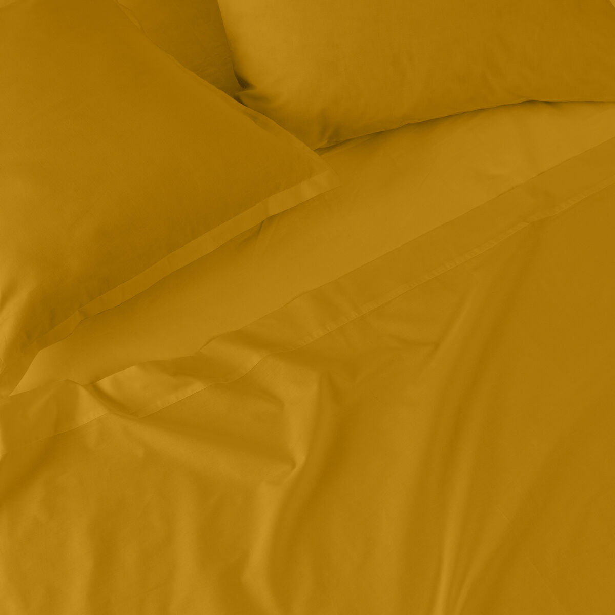 Fitted sheet HappyFriday BASIC Mustard 160 x 200 x 32 cm HappyFriday