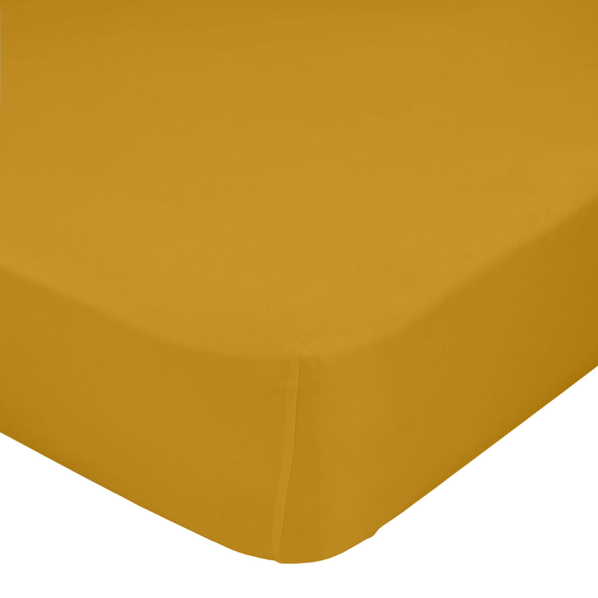 Fitted sheet HappyFriday BASIC Mustard 160 x 200 x 32 cm HappyFriday