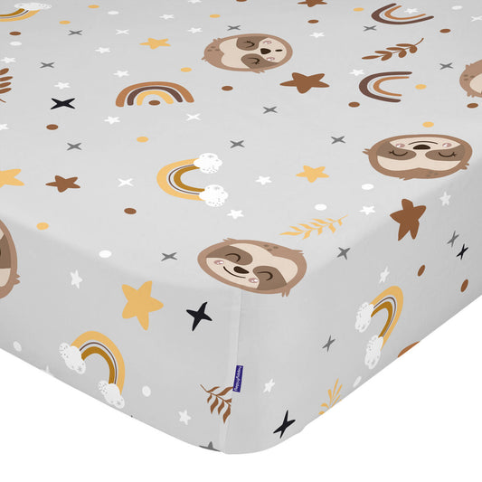 Fitted sheet HappyFriday MOSHI MOSHI Multicolour 105 x 200 x 32 cm HappyFriday