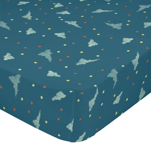 Fitted sheet HappyFriday MR FOX Multicolour 105 x 200 x 32 cm HappyFriday