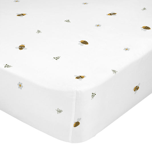 Fitted sheet HappyFriday Honey Multicolour 105 x 200 x 32 cm HappyFriday