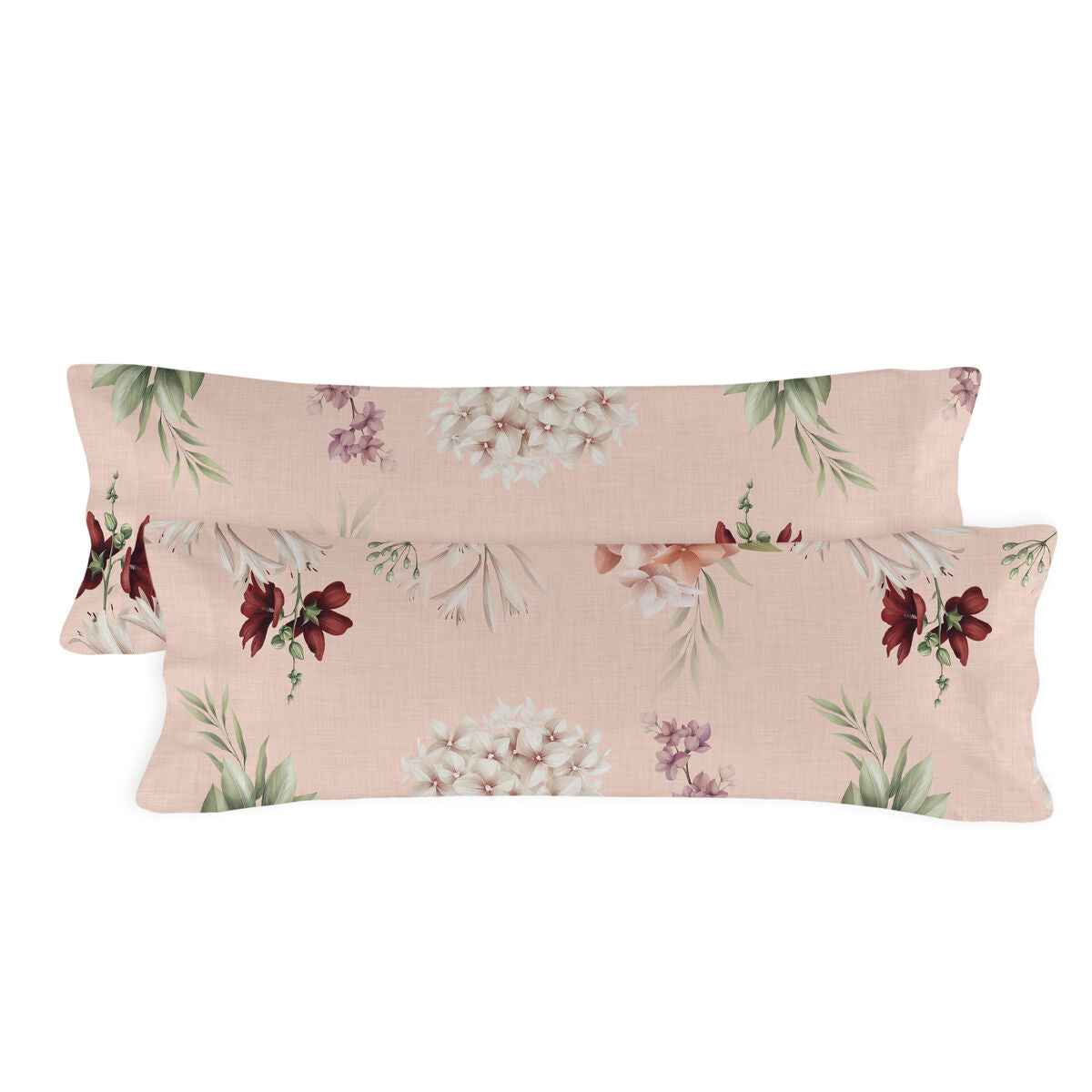 Pillowcase HappyFriday Summer Floral Multicolour 45 x 110 cm (2 Units) HappyFriday