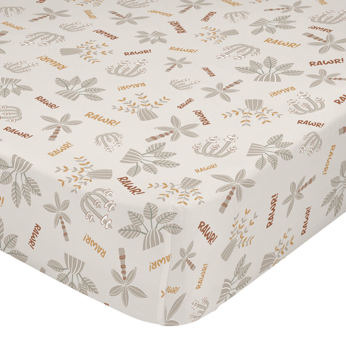 Fitted sheet HappyFriday MOSHI MOSHI Grey Multicolour 70 x 140 x 14 cm HappyFriday