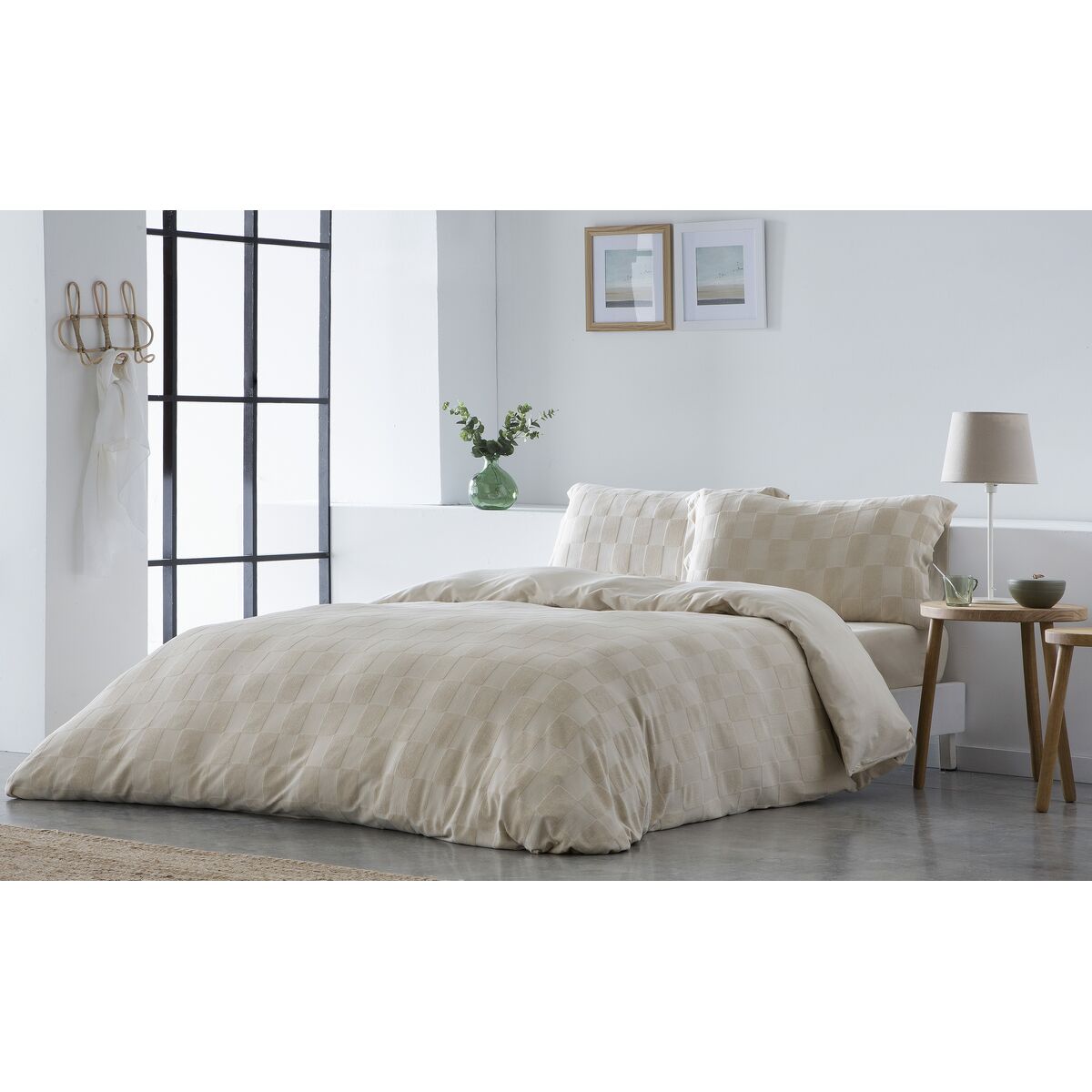 Nordic cover Naturals ELBA Beige Single (150 x 220 cm) Naturals