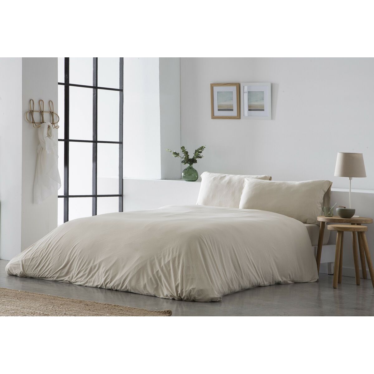 Nordic cover Naturals ELBA Beige Single (150 x 220 cm) Naturals