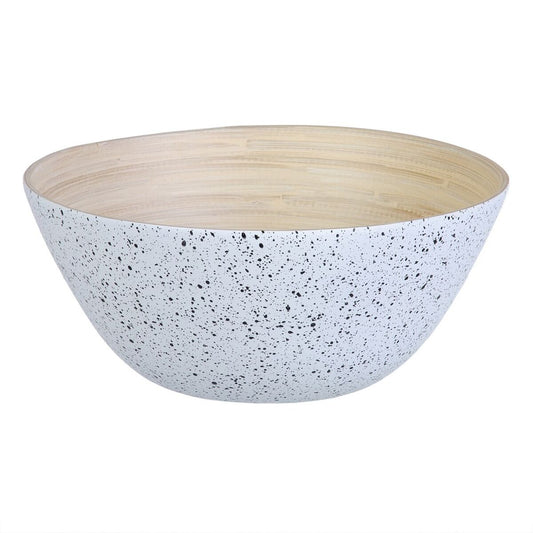 Bowl White Natural 25 x 25 x 11 cm BigBuy Home