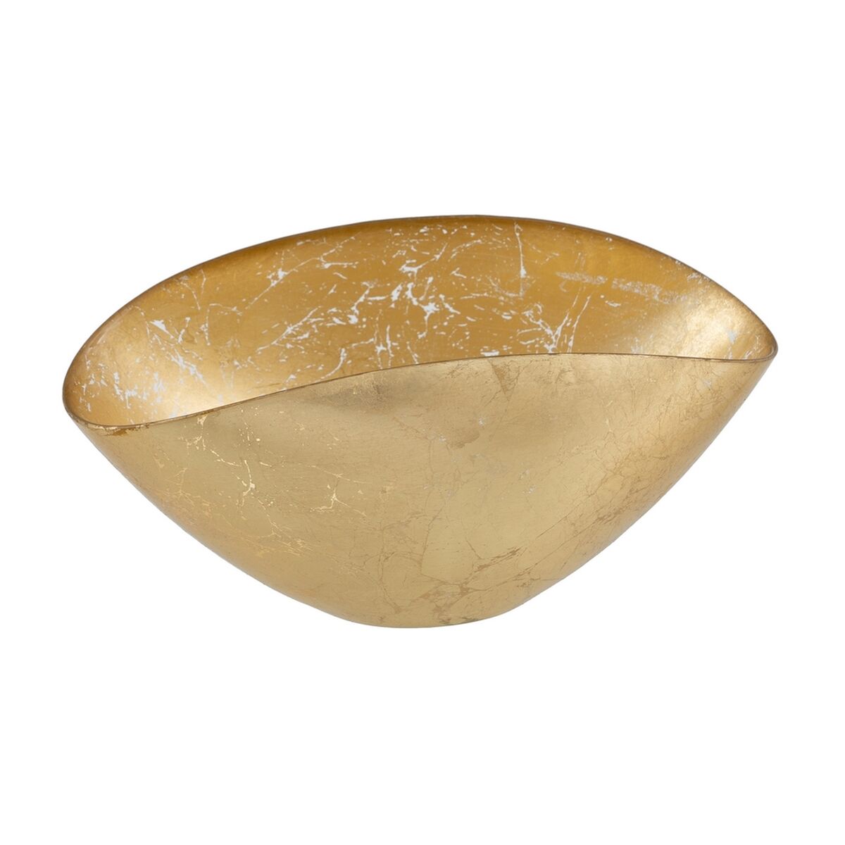 Bowl Golden Glass 28 x 14 cm BigBuy Home