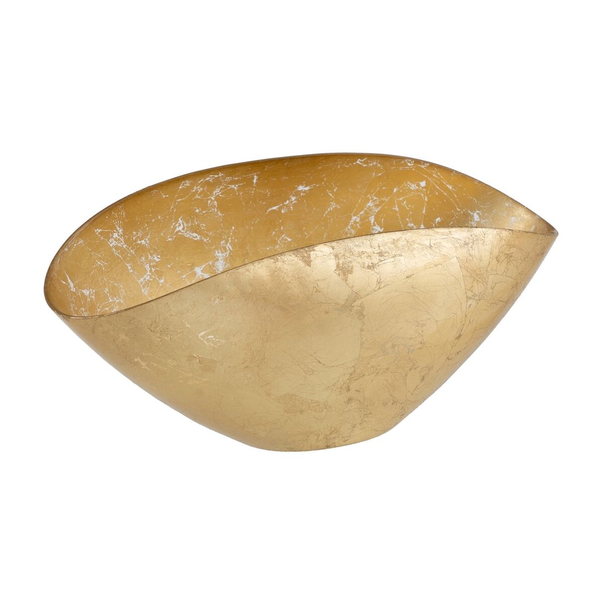 Bowl Golden Glass 38 x 20 cm BigBuy Home