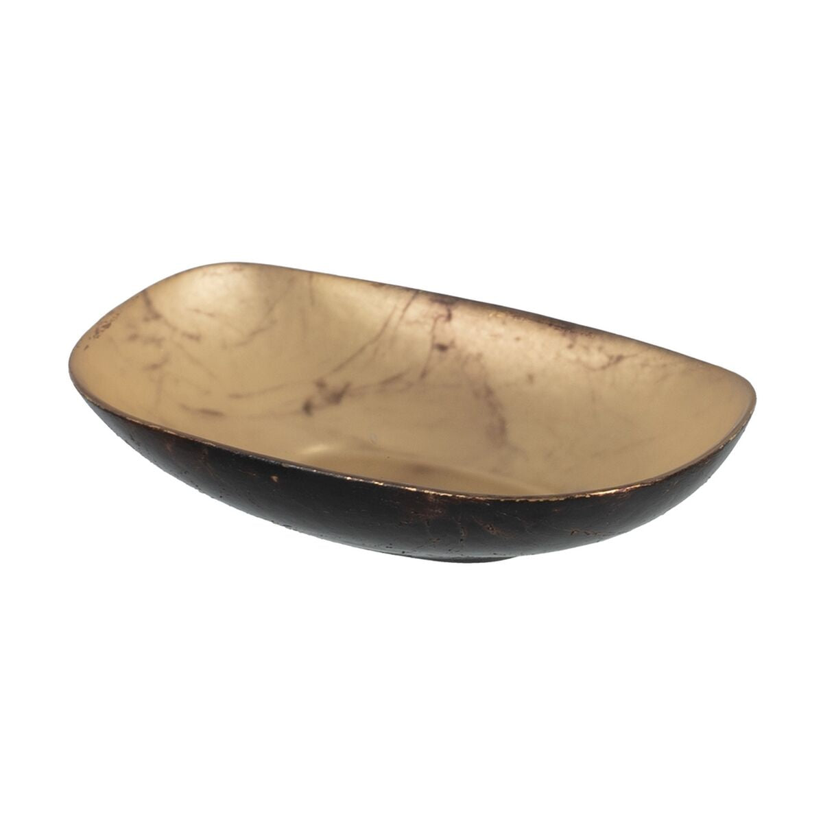 Bowl Brown Black Crystal 10 x 15,5 x 4 cm BigBuy Home