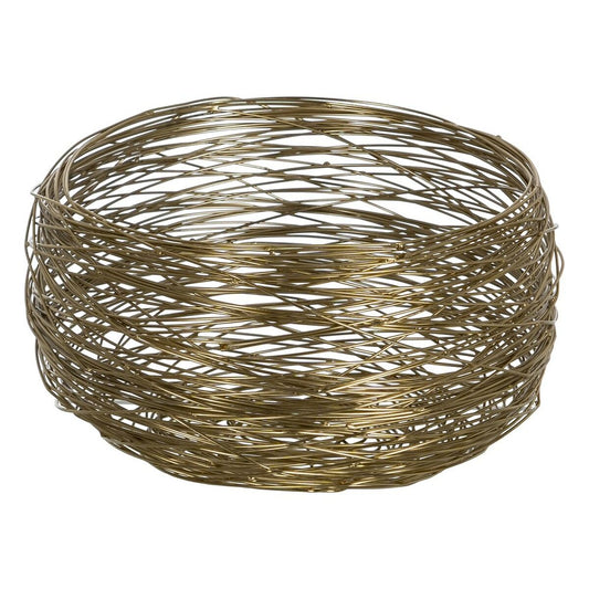 Bowl Golden Stainless steel 27 x 27 x 16 cm BigBuy Home