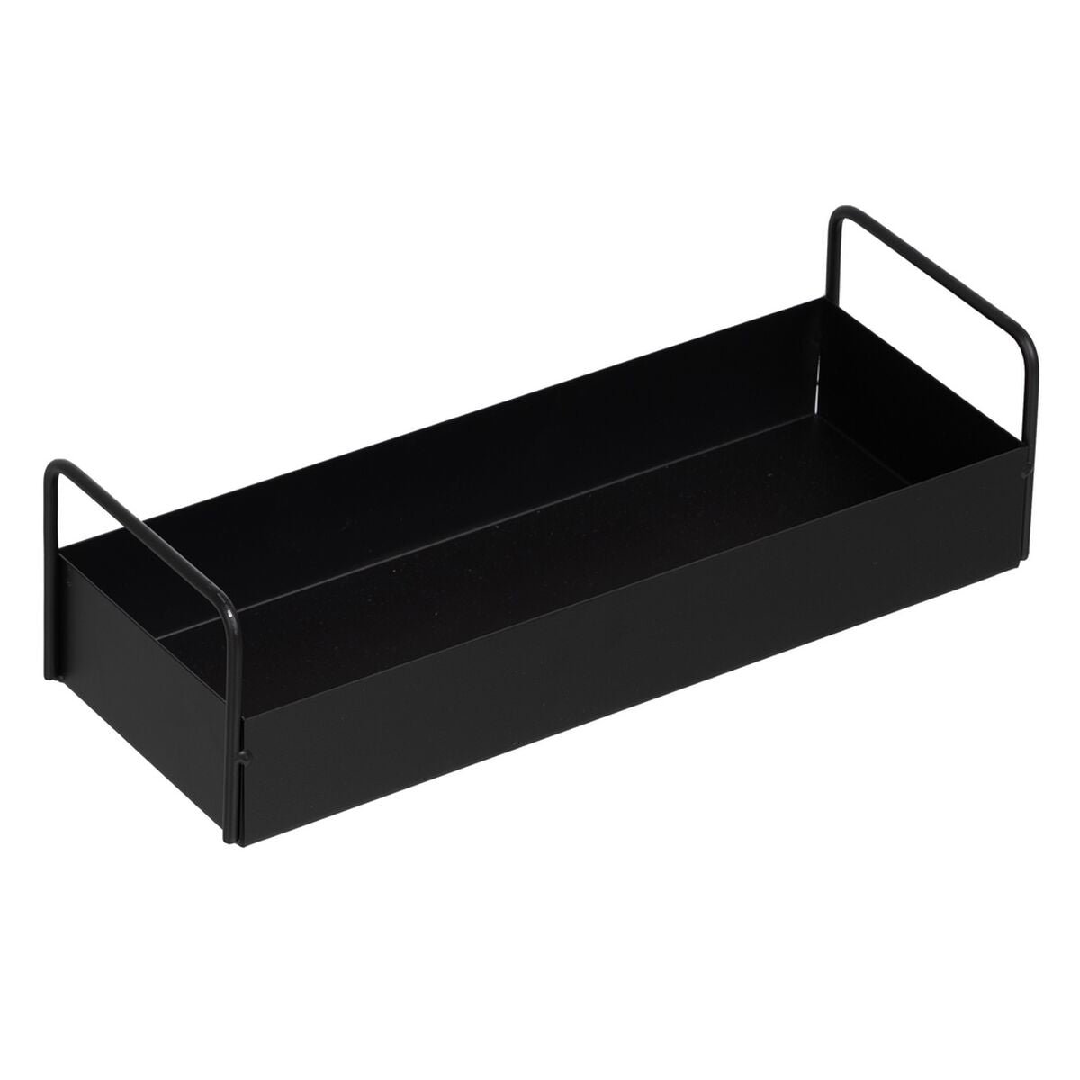 Tray Black Iron 33 x 12 x 9 cm BigBuy Home