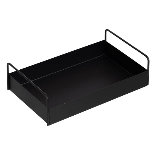 Tray Black Iron 33 x 20 x 9 cm BigBuy Home