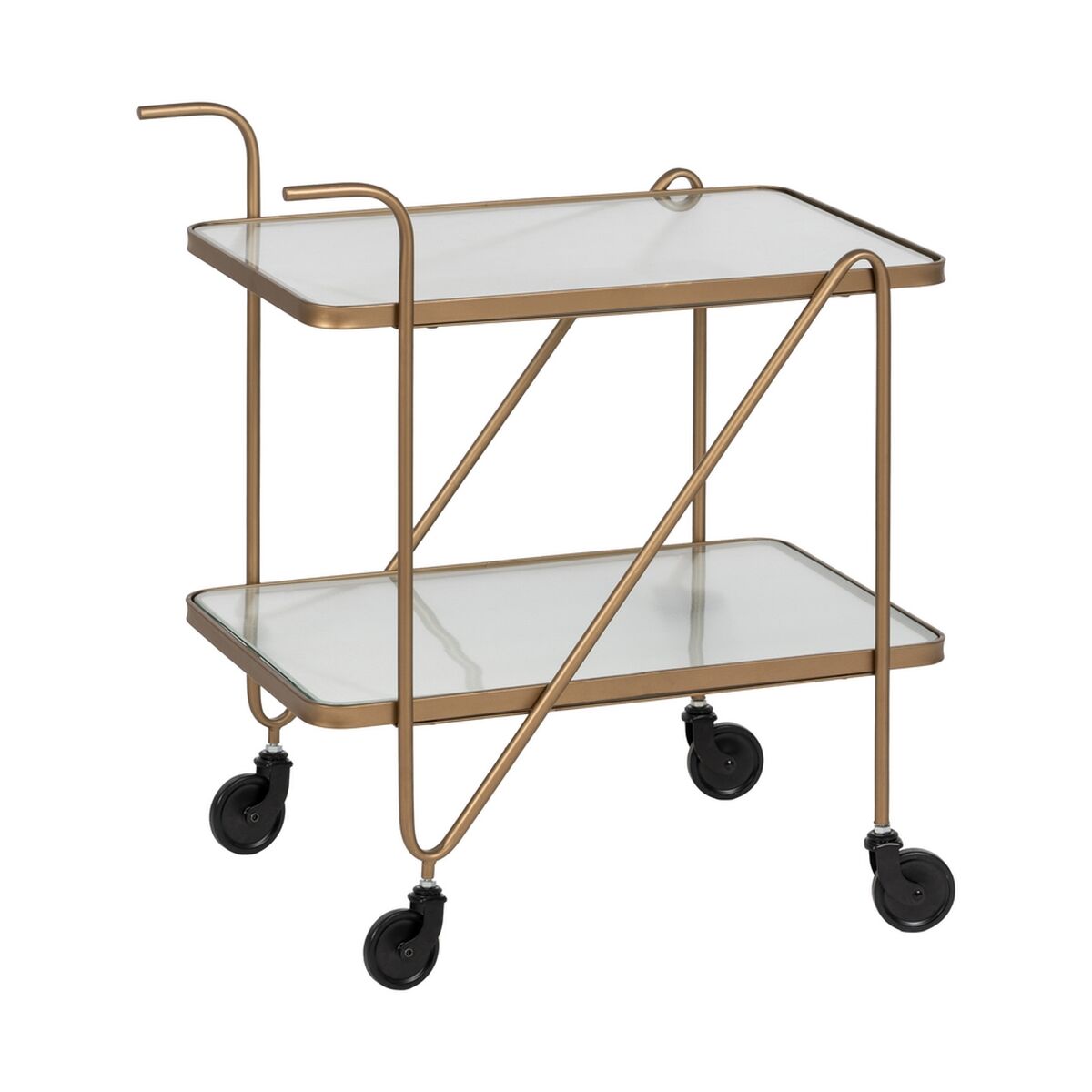 Kitchen Trolley Golden 61 x 40 x 70 cm BigBuy Home