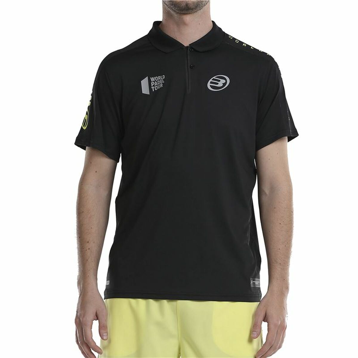 Men’s Short Sleeve Polo Shirt Bullpadel Liceo Padel Black Bullpadel