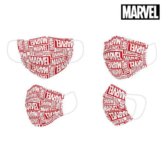 Hygienische Gesichtsmaske Marvel Kinder Rot