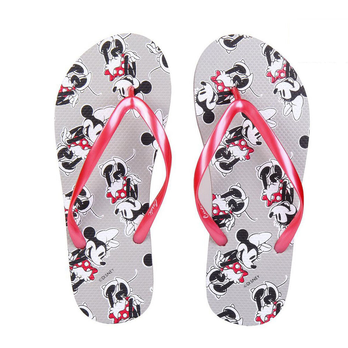 Swimming Pool Slippers Minnie Mouse Grey