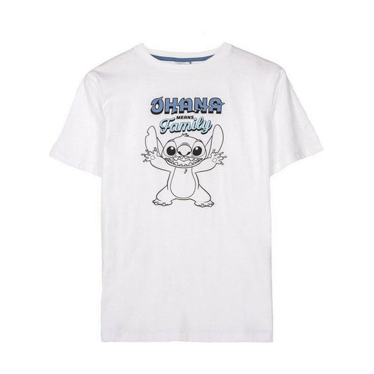 Men’s Short Sleeve T-Shirt Stitch White