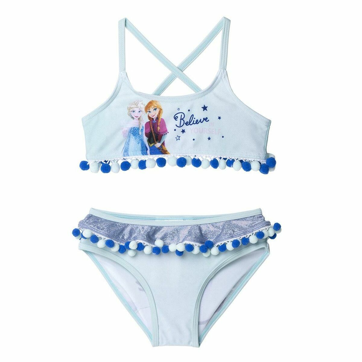 Bikinihose für Mädchen Frozen Blue Hellblau