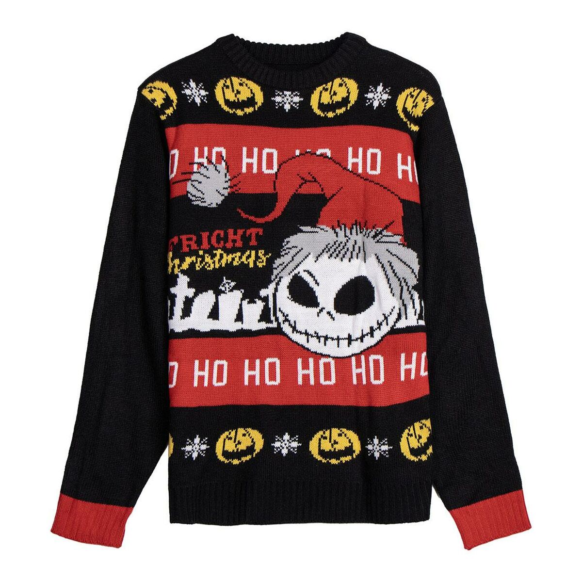 Unisex Jumper The Nightmare Before Christmas Black The Nightmare Before Christmas