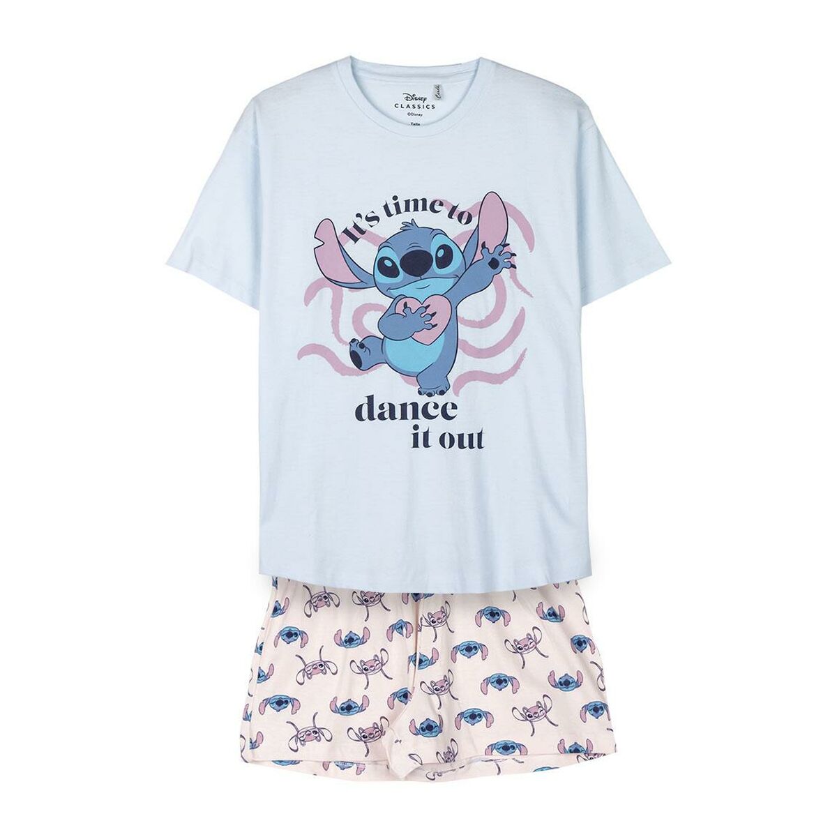 Pijama de verano Stitch Azul