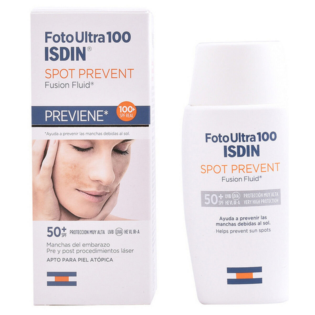 Sonnencreme fürs Gesicht Spot Prevent Isdin Foto Ultra SPF 50+ (50 ml) SPF 50+ 50 ml