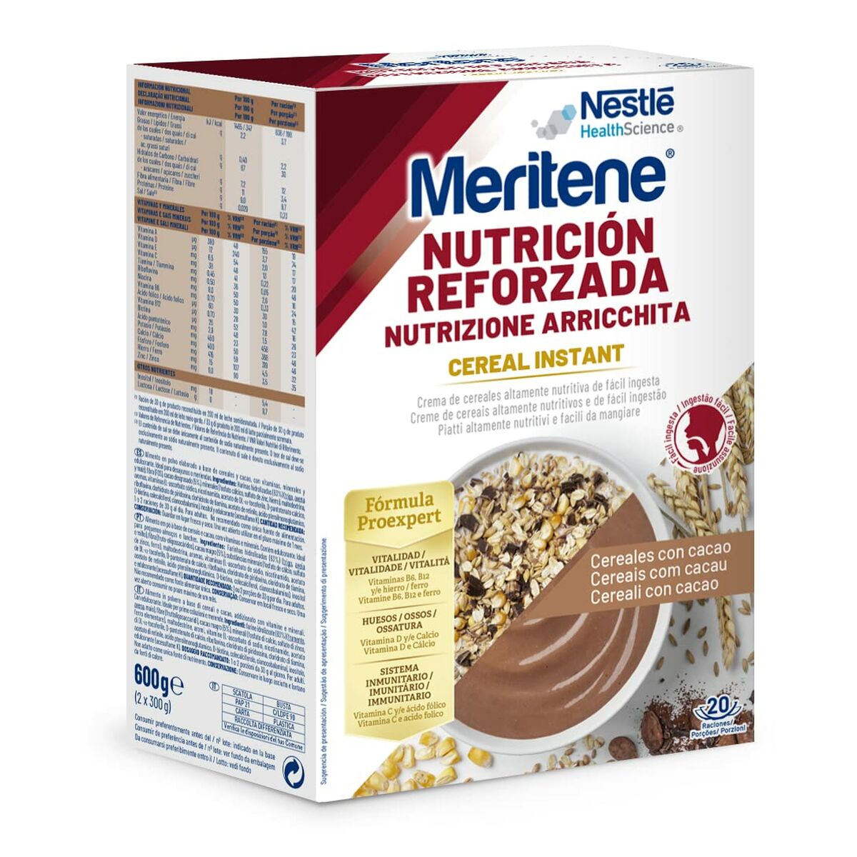 Cereals Meritene Cocoa 600 g Meritene