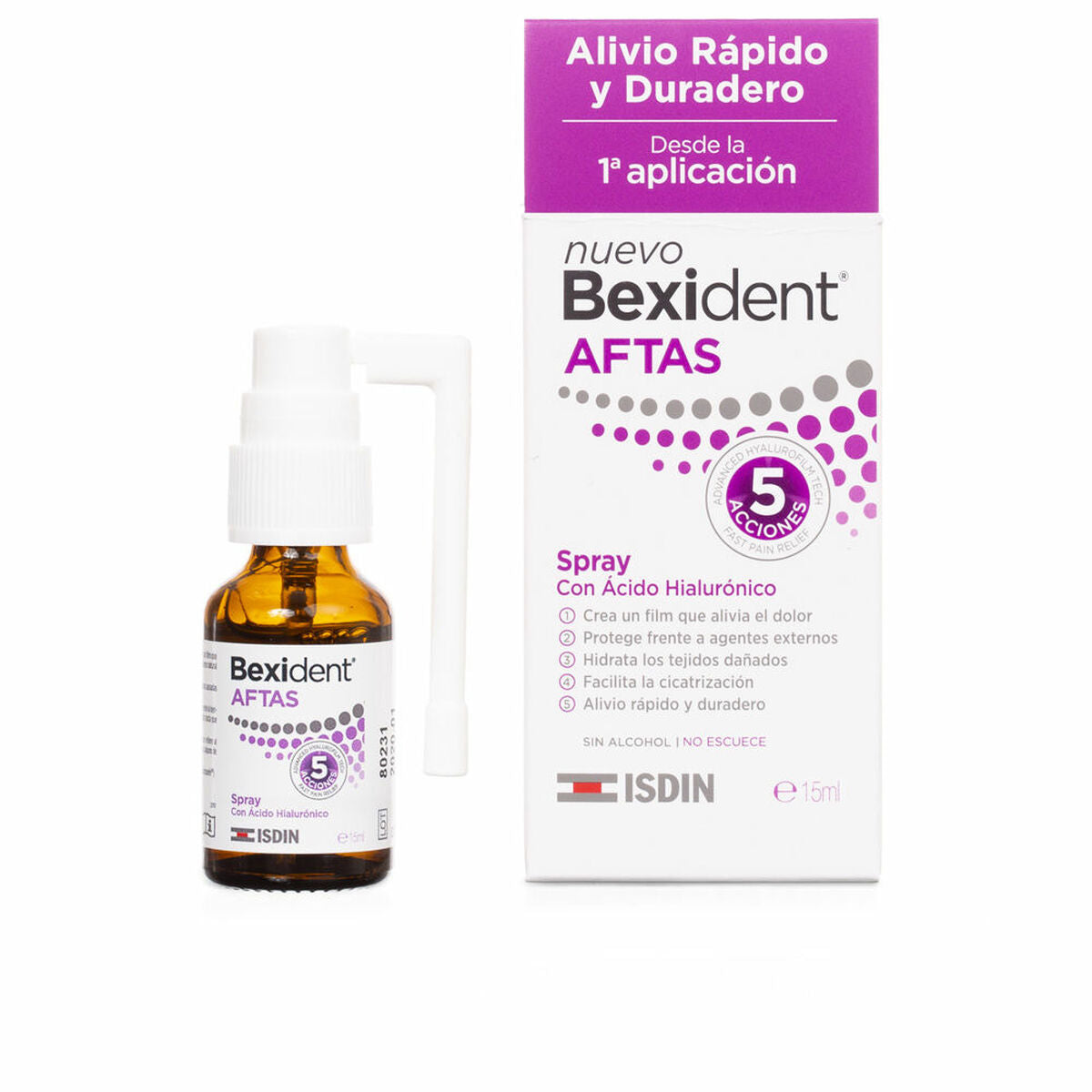 Colutorio Isdin Bexident Aftas Protector bucal (15 ml)