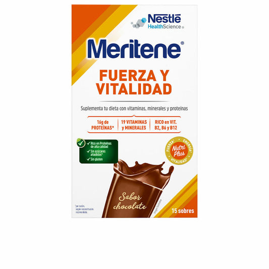 Shake Meritene Fuerza Y Vitalidad Chocolate 30 g 15 Units