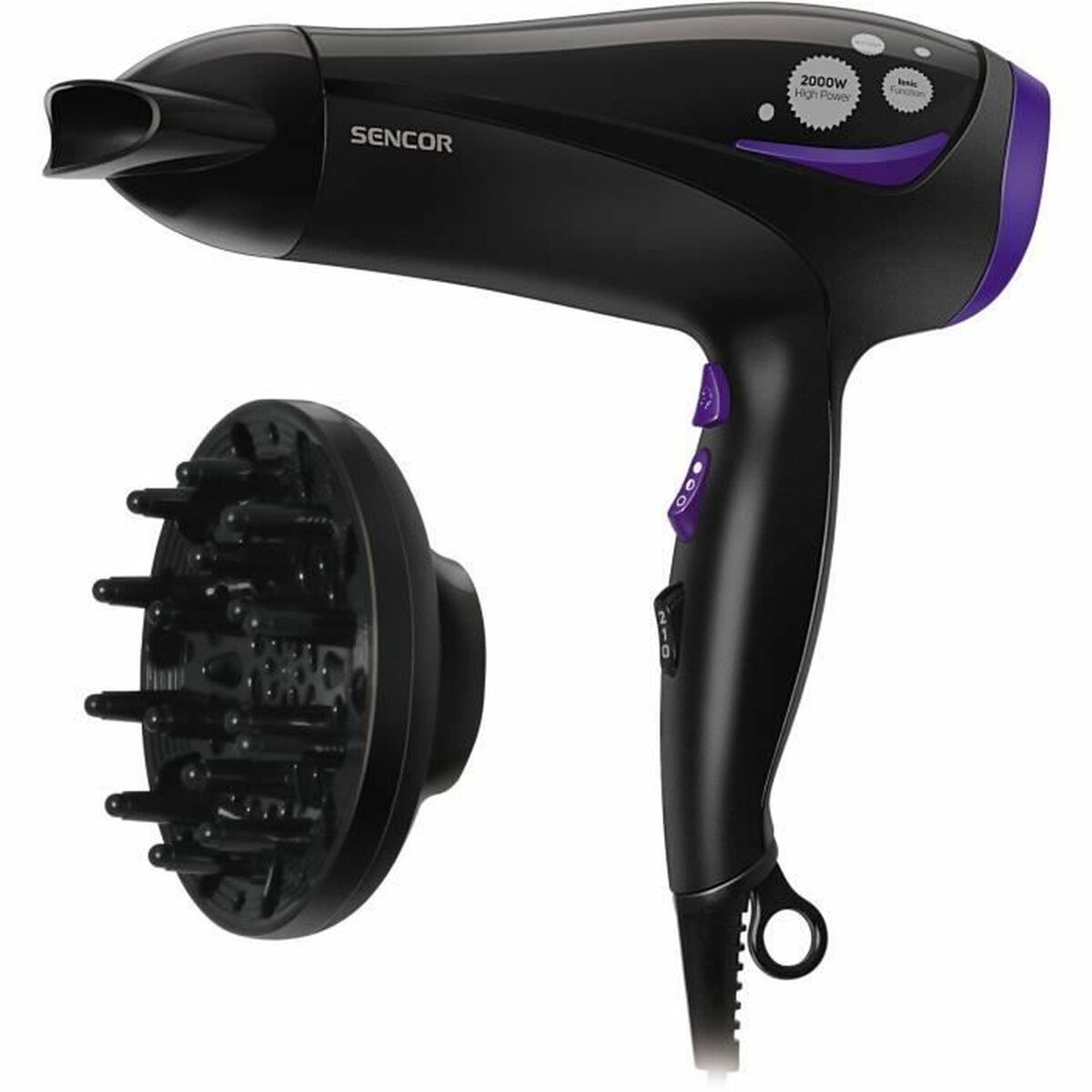 Hairdryer Sencor SHD 108VT Black 2000 W Sencor