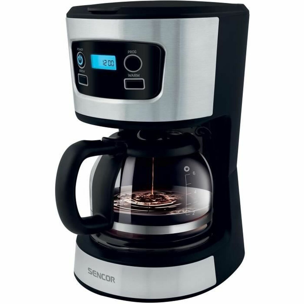 Drip Coffee Machine Sencor SCE 3700BK Black Grey noir 700 W Sencor