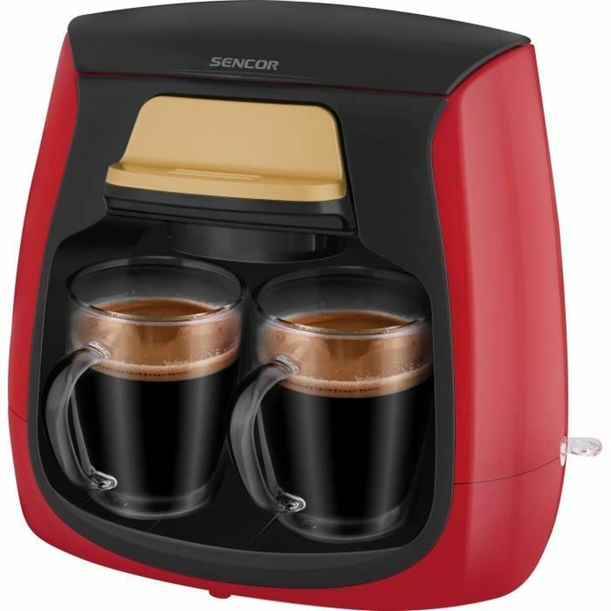 Drip Coffee Machine Sencor SCE 2101RD Red rouge noir 500 W Sencor