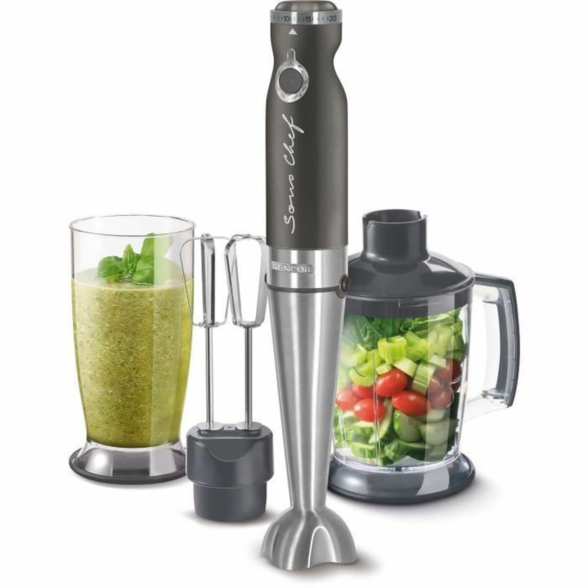 Hand-held Blender Sencor SHB 5608BK-EUE3 Black 1200 W Sencor